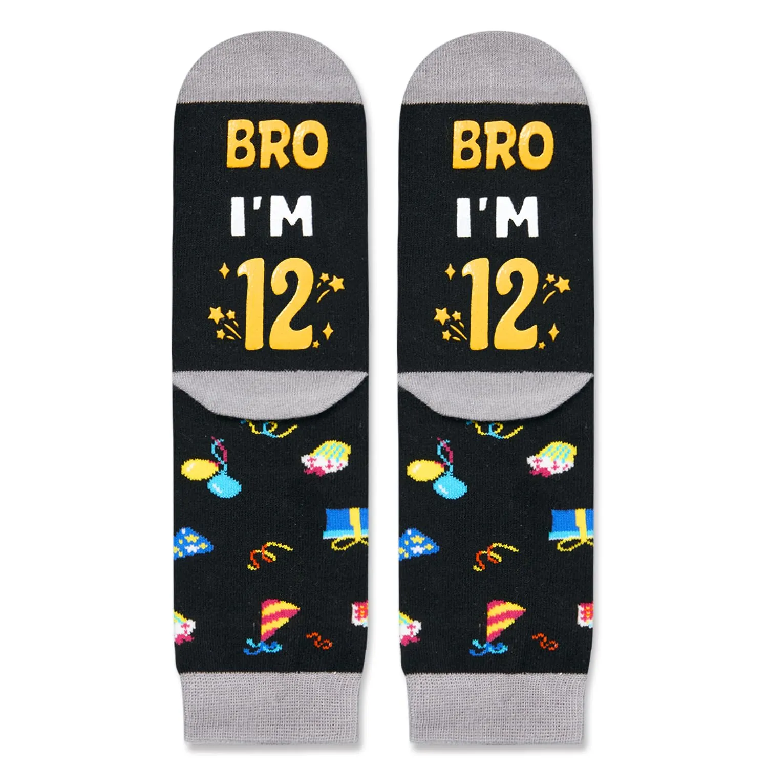 12th Birthday Gifts Ideas for Boys - Socks for Kids Age 12, Twelve Year Old Gifts, Presents for 12 Year Old Tween Boys, Birthday Gift Box with Greeting Card
