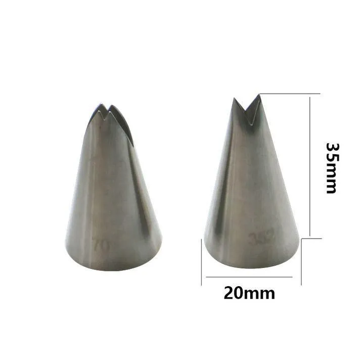 13pcs/Set Pastry Nozzles And Coupler Icing Piping Tips Made With Durable Stainless Steel