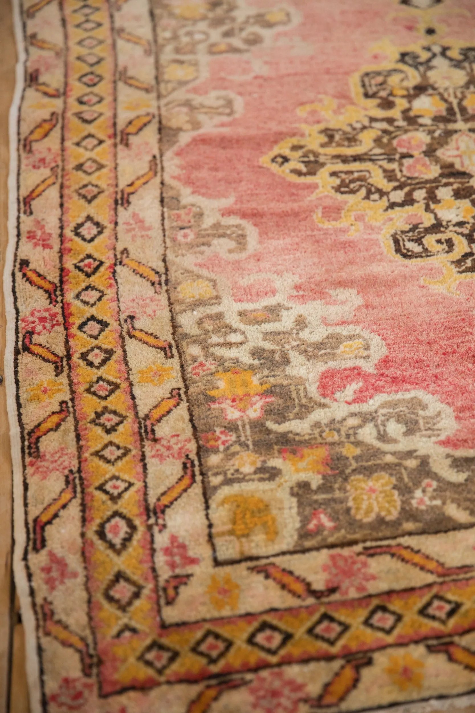 3.5x4.5 Vintage Anatolian Square Rug