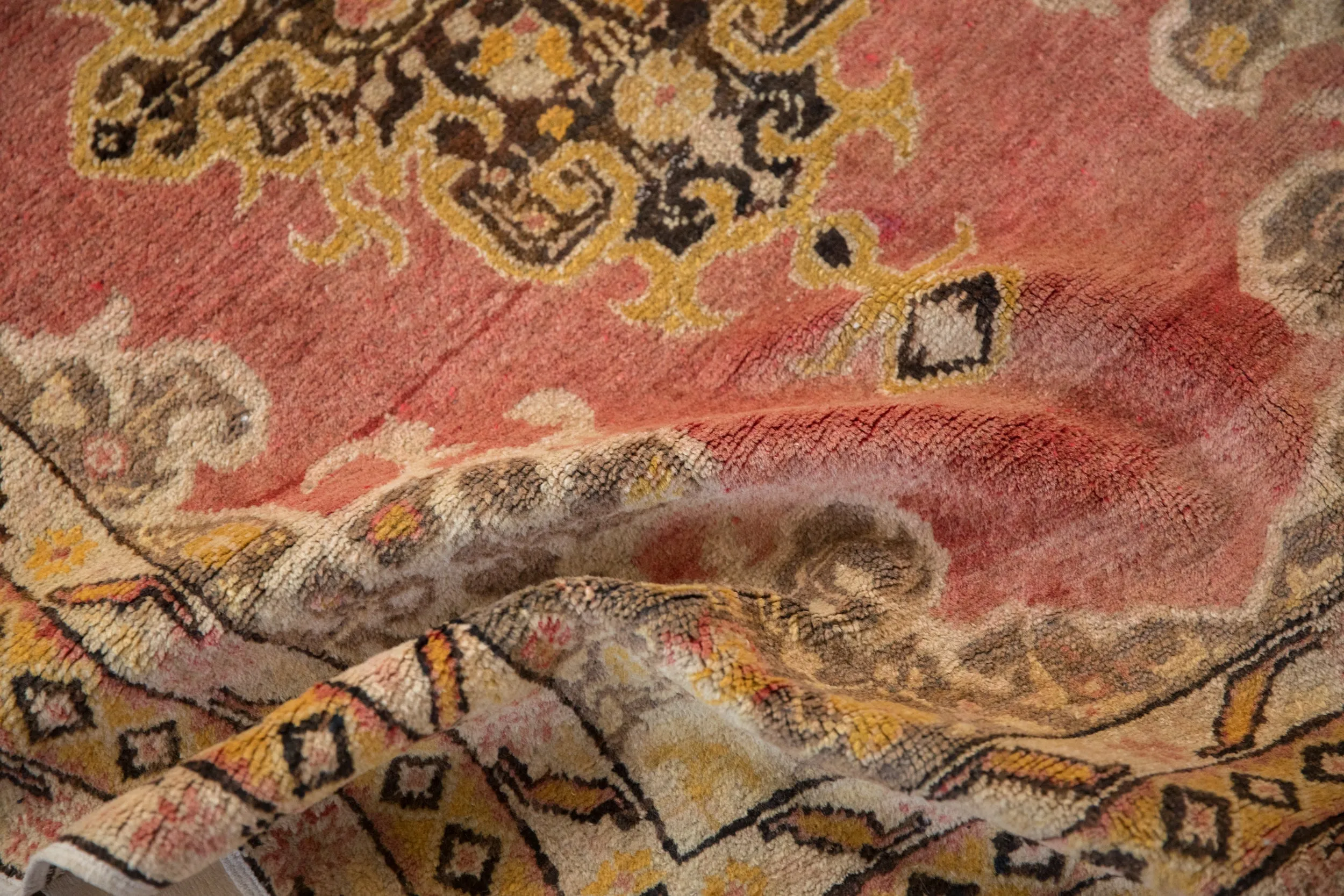 3.5x4.5 Vintage Anatolian Square Rug