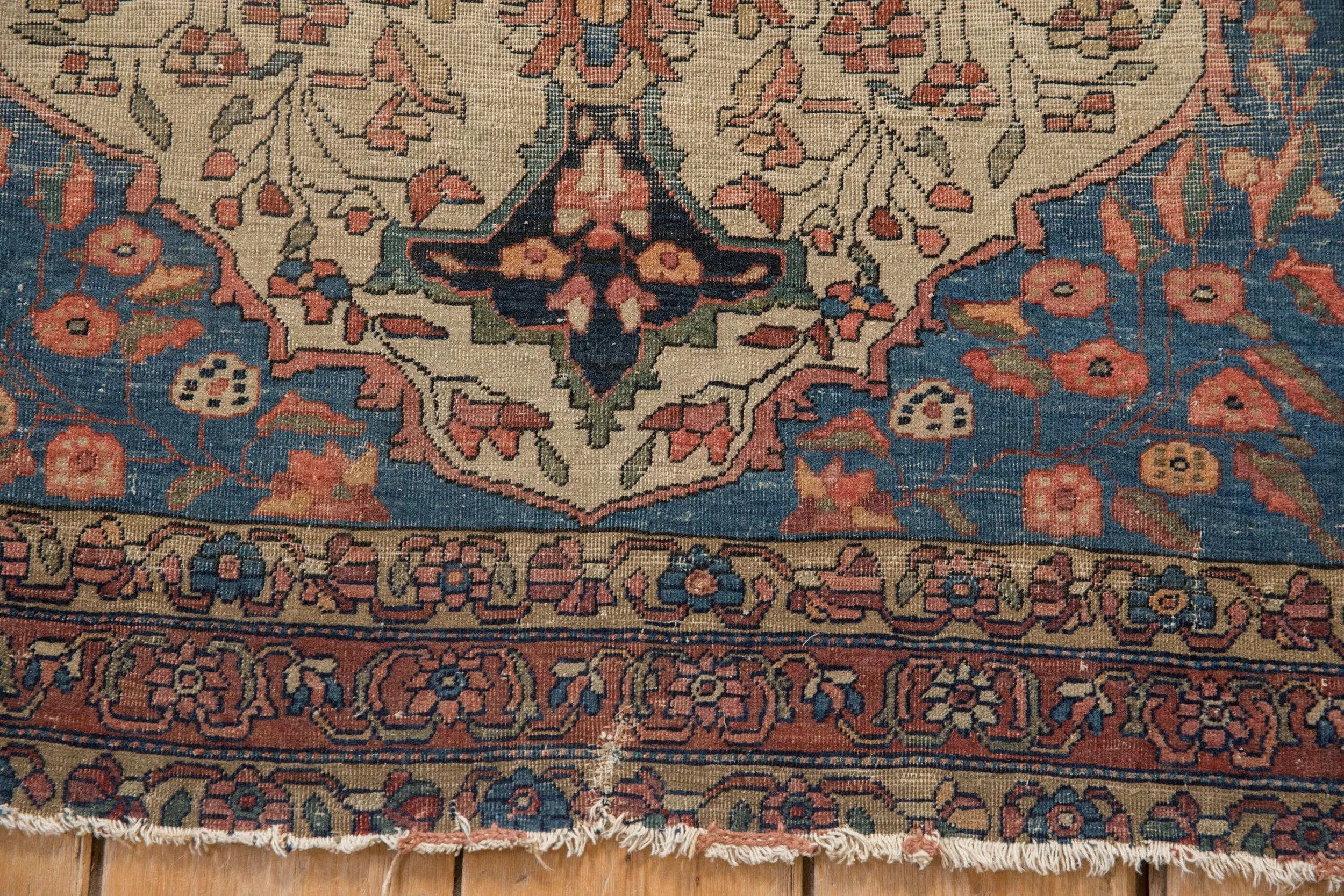 3.5x5 Antique Fine Farahan Sarouk Rug