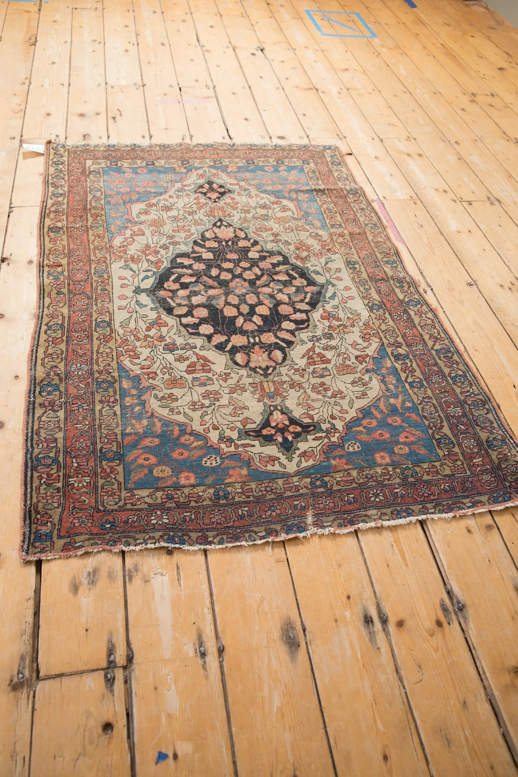 3.5x5 Antique Fine Farahan Sarouk Rug