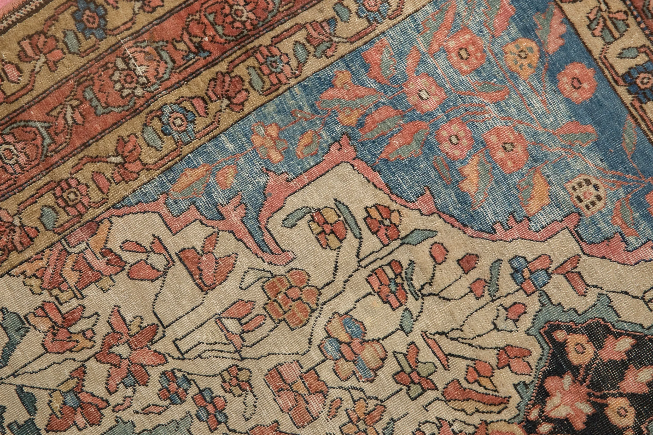 3.5x5 Antique Fine Farahan Sarouk Rug