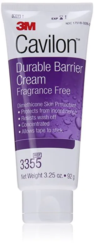 3M Cavilon Durable Barrier Cream Fragrance Free 3355 (Pack of 12)