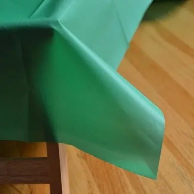 54" x 108" Rectangle Plastic Table Cover Table Cloth Multiple Colors! Durable