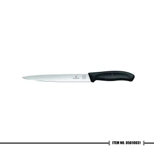 6.8713.20B Fileting Knife Flexible Black 20cm