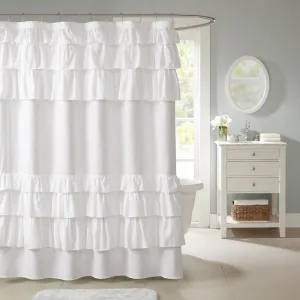 Abby Ruffled Shower Curtain