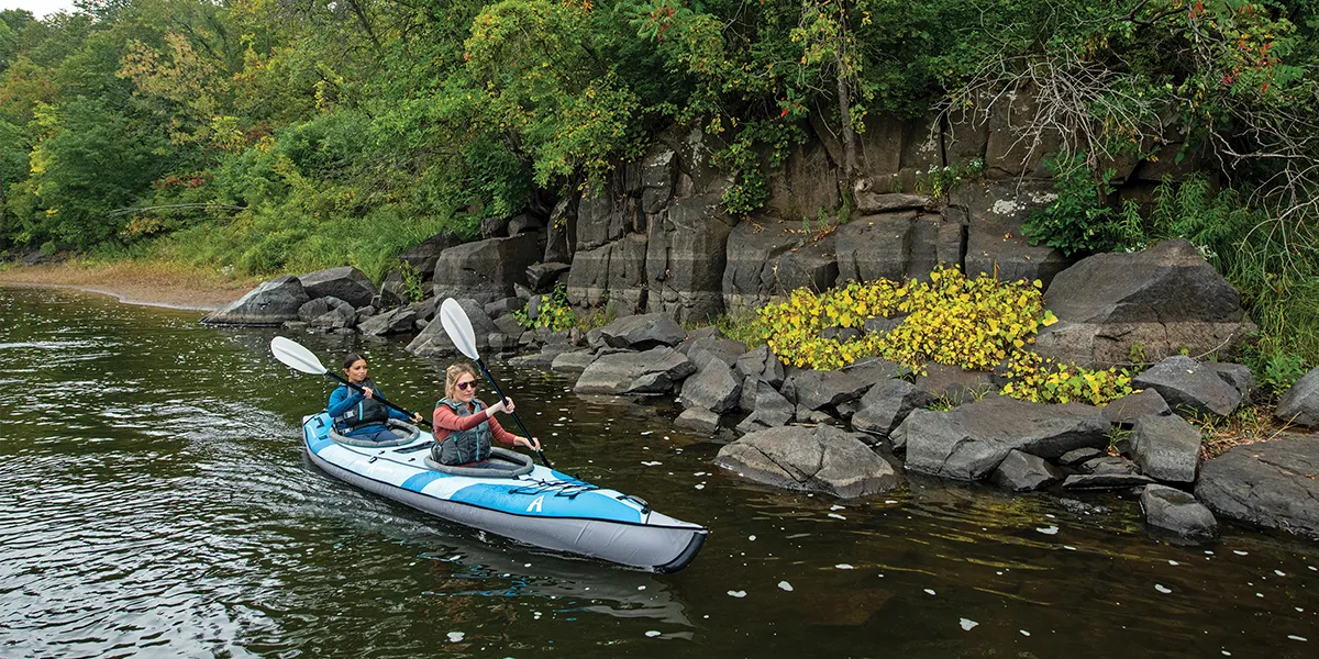 AdvancedFrame Convertible Elite Light Blue Kayak with Pump