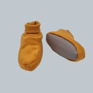 Adventurer Organic Fleece Booties Orange