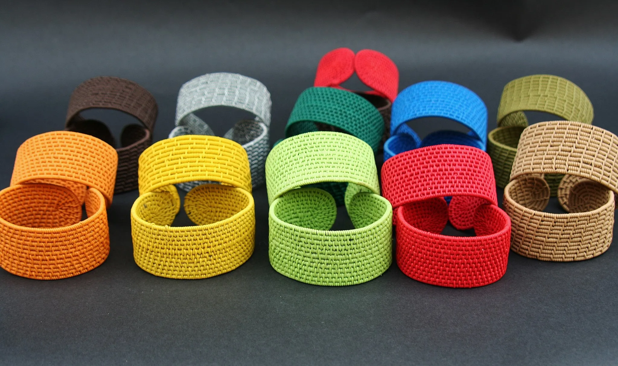 African Telephone Wire Cuff Bangle Bracelets Handcrafted in South Africa