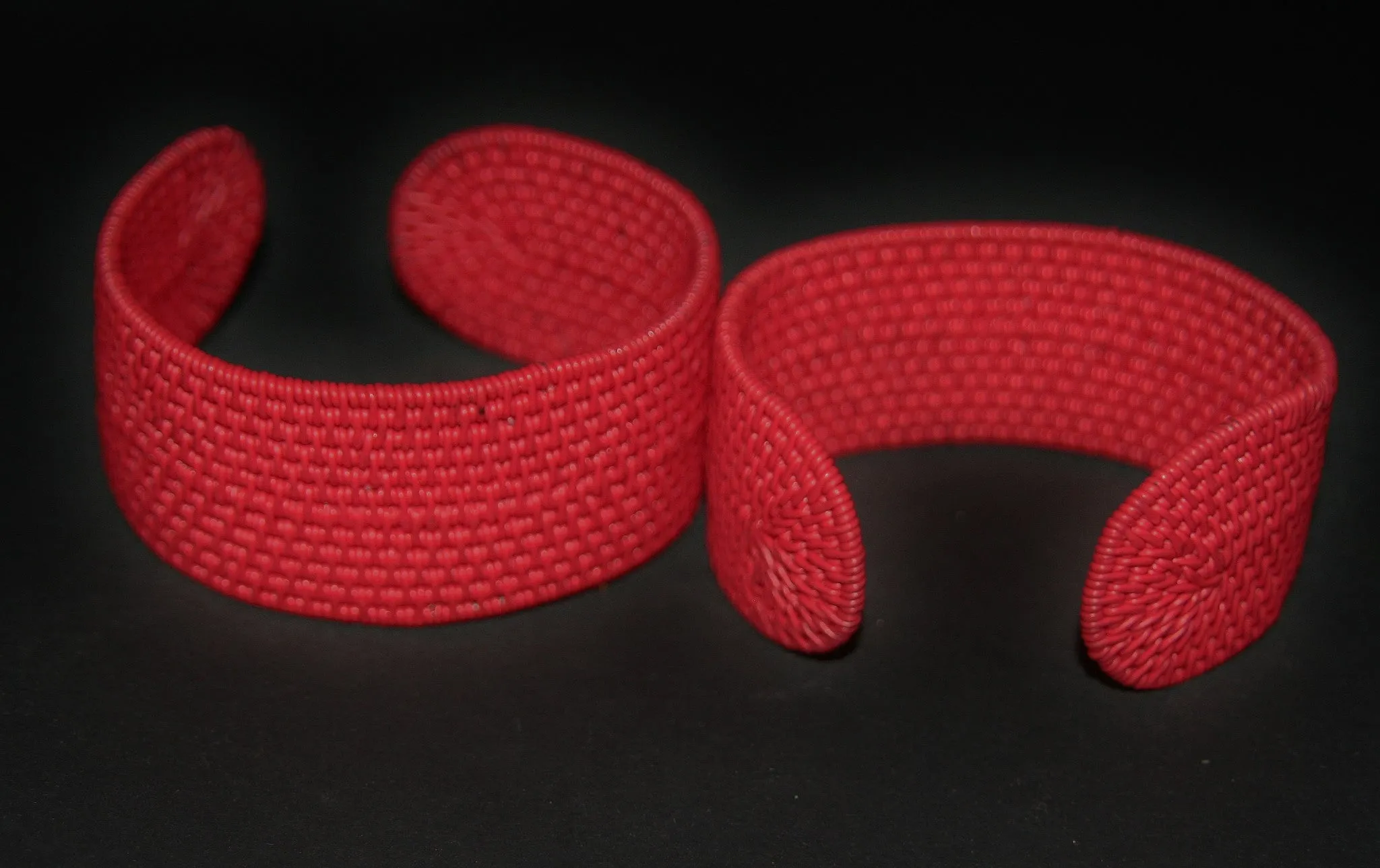 African Telephone Wire Cuff Bangle Bracelets Handcrafted in South Africa
