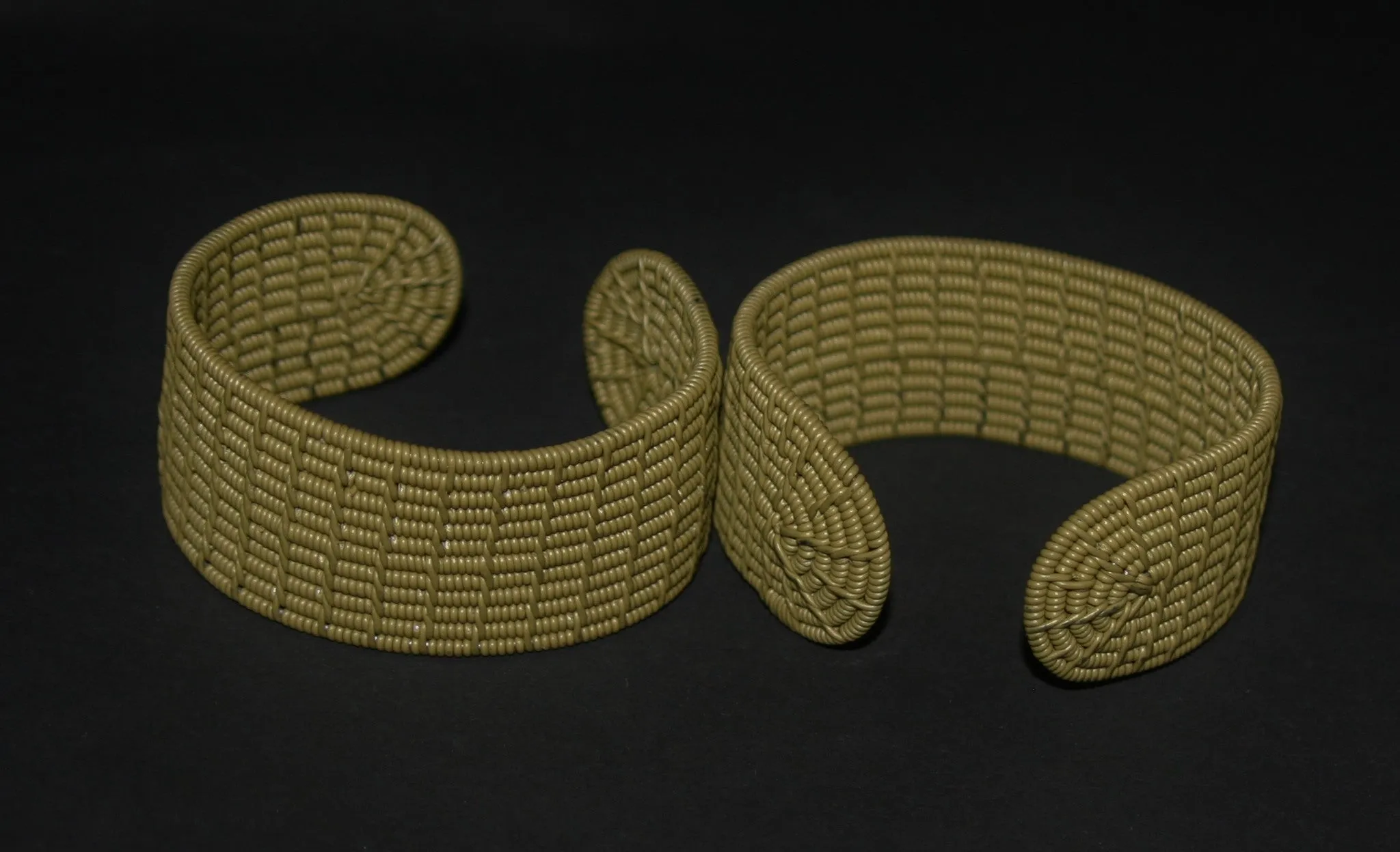 African Telephone Wire Cuff Bangle Bracelets Handcrafted in South Africa