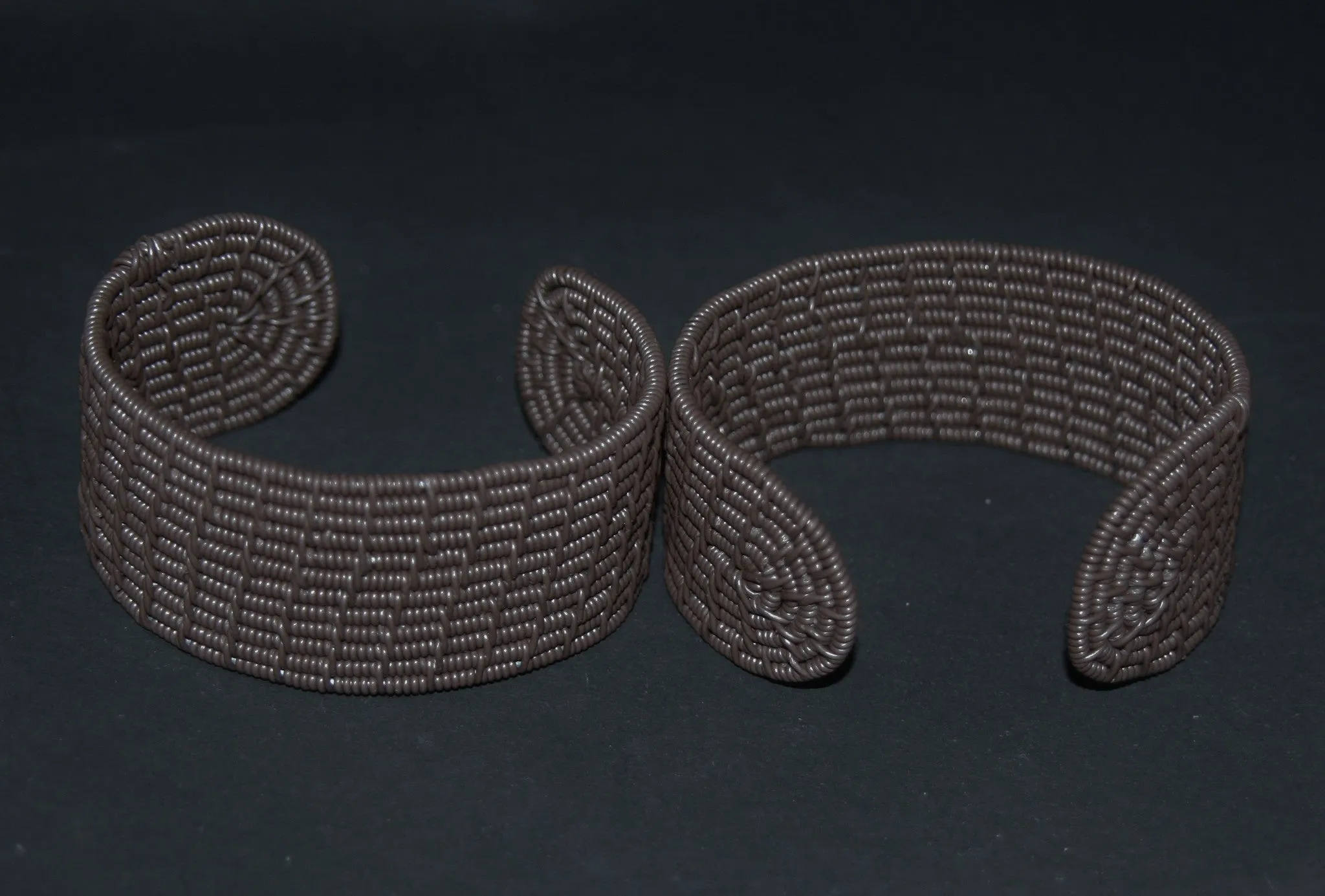 African Telephone Wire Cuff Bangle Bracelets Handcrafted in South Africa