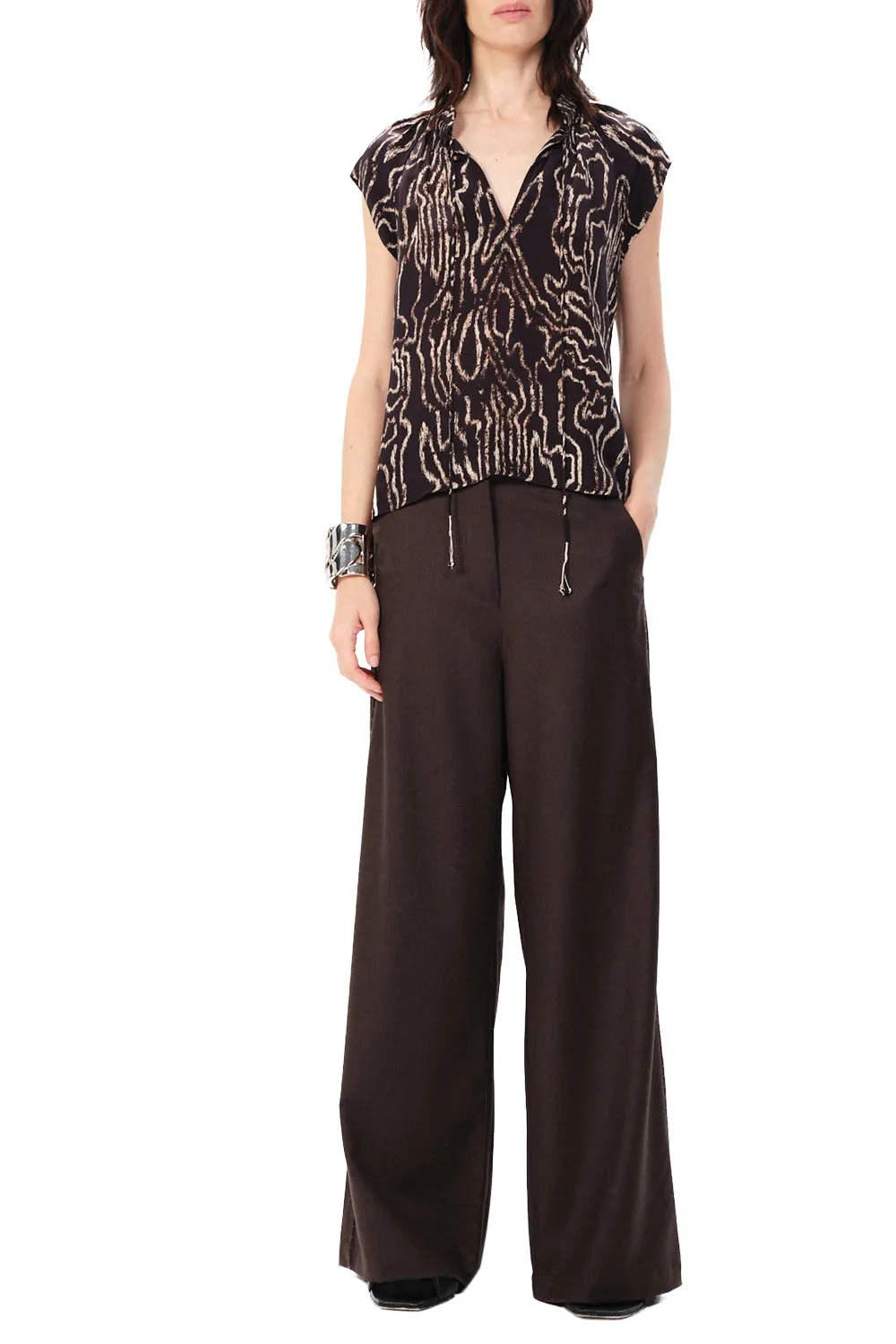 Alvarez Keyla Top in Dark Brown