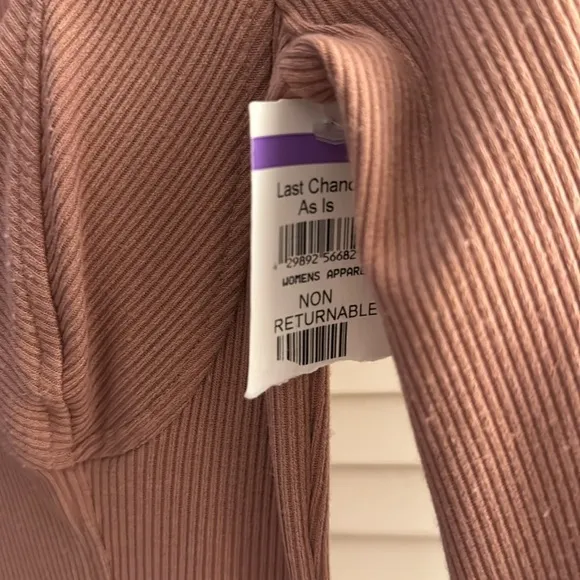 ASTR The Label Long Sleeve Ribbed Bodycon Dress In Blush Size M NWOT