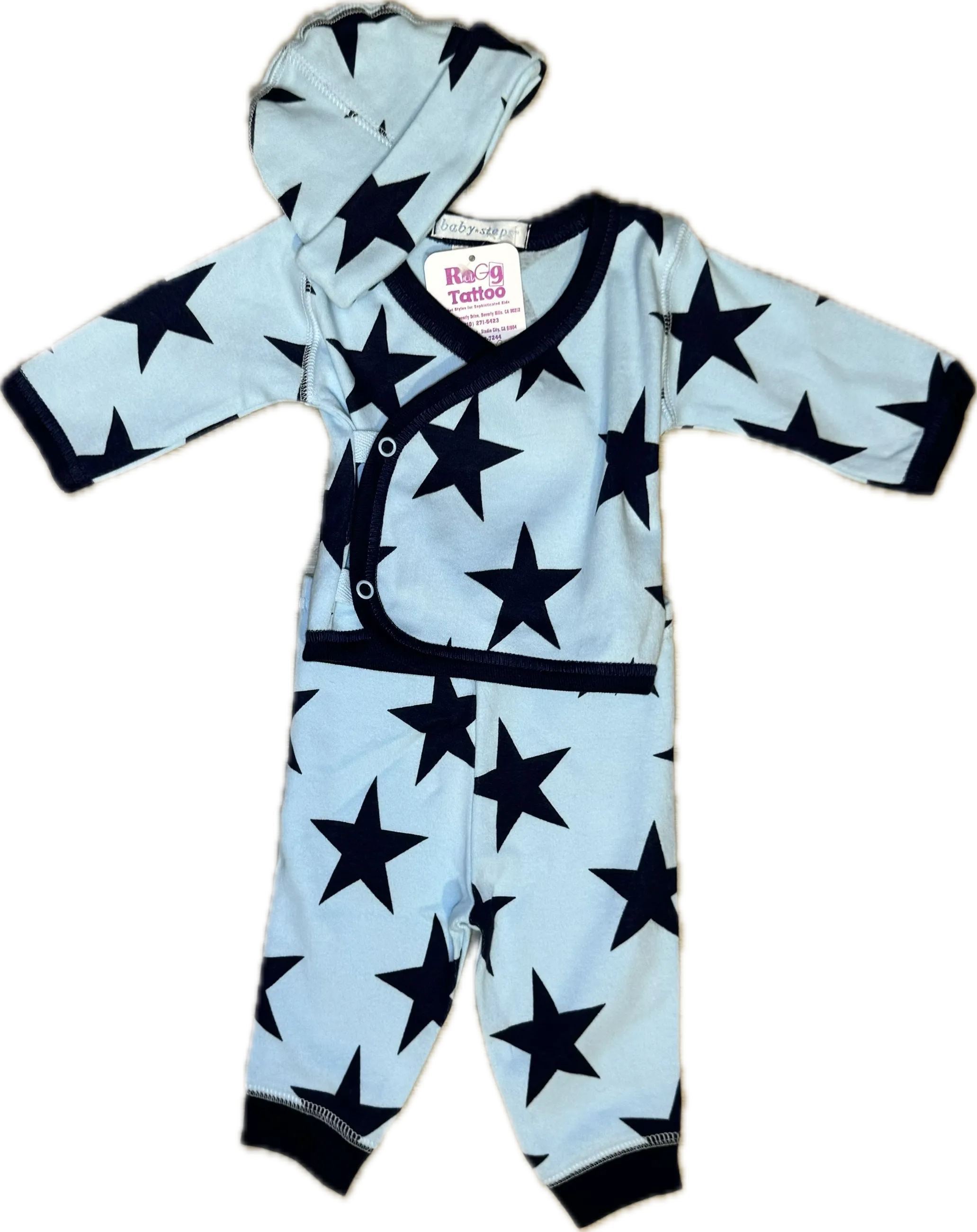 BABY STEPS- Large Star 3PC Set, Blue