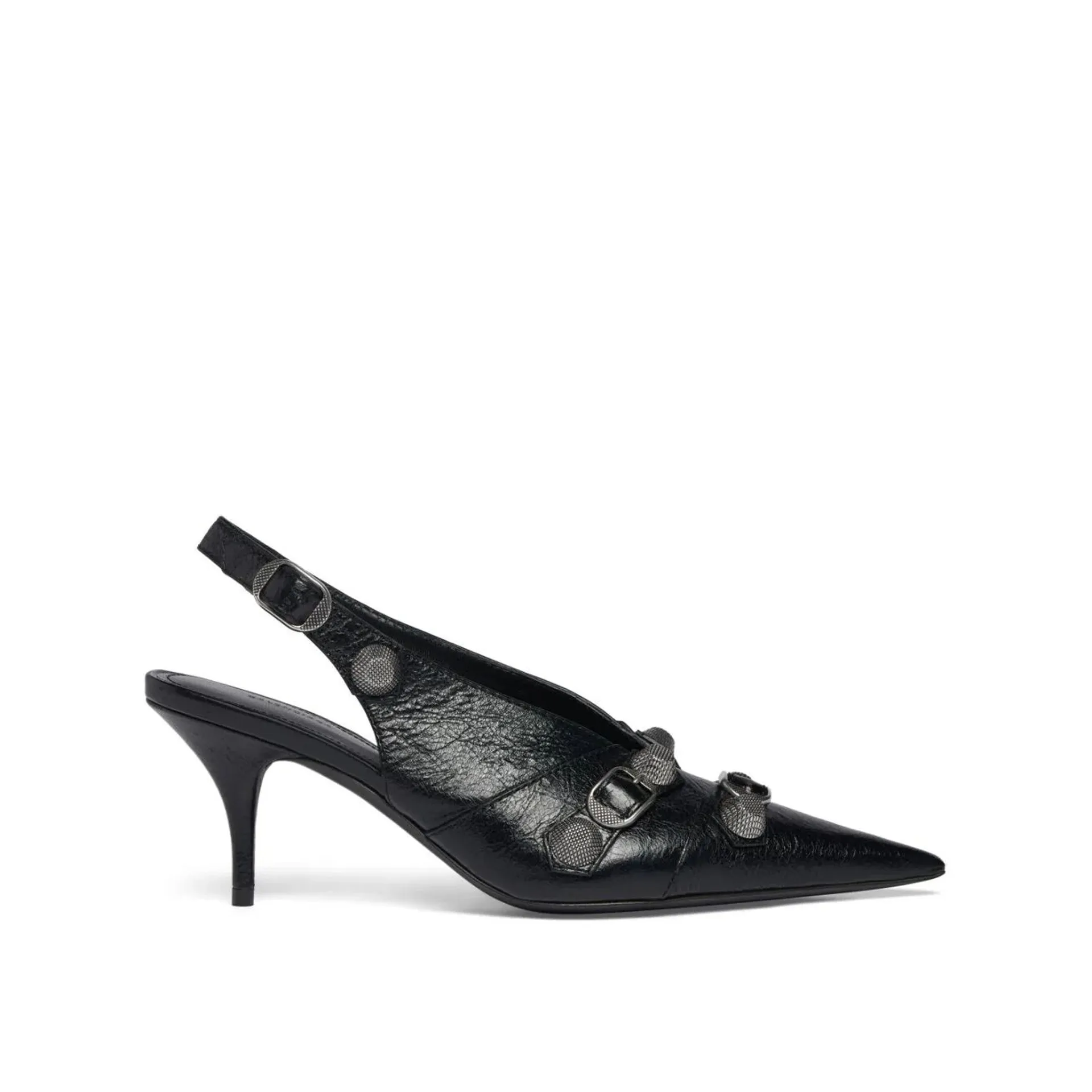 BALENCIAGA Chic Slingback Pumps with Pointed Toe and Stud Embellishments