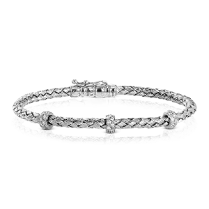 Bangle in 18k Gold with Diamonds