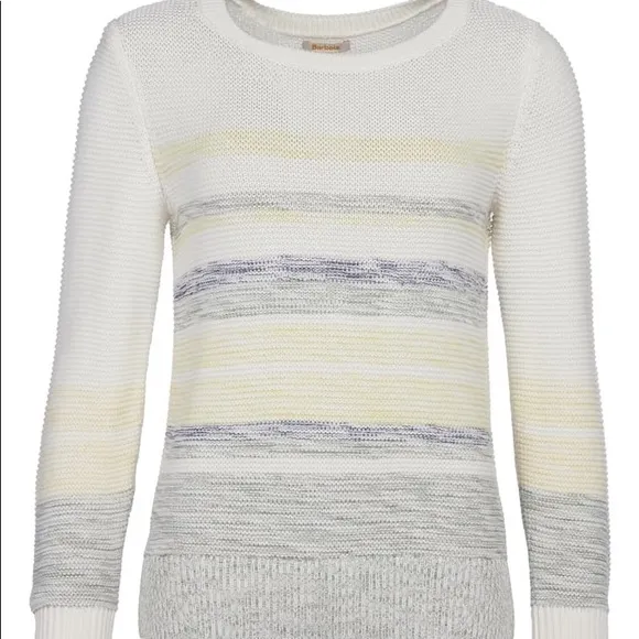 BARBOUR NWT Little Hampton Knit Sweater Womens Size 8 Classic Stylish