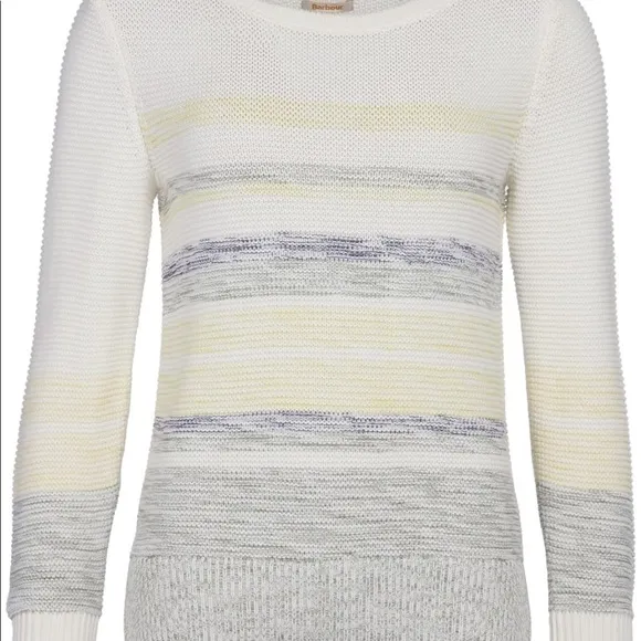 BARBOUR NWT Little Hampton Knit Sweater Womens Size 8 Classic Stylish