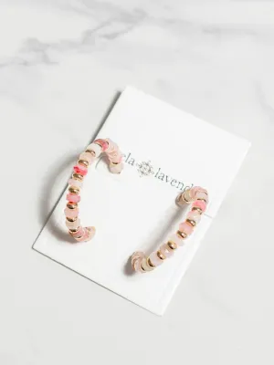 Beaded Hoop Bailey Earrings