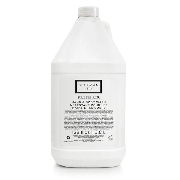 Beekman 1802 Fresh Air Bath Toiletry 4 Pack Gallon Set