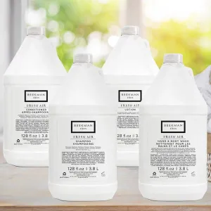 Beekman 1802 Fresh Air Bath Toiletry 4 Pack Gallon Set