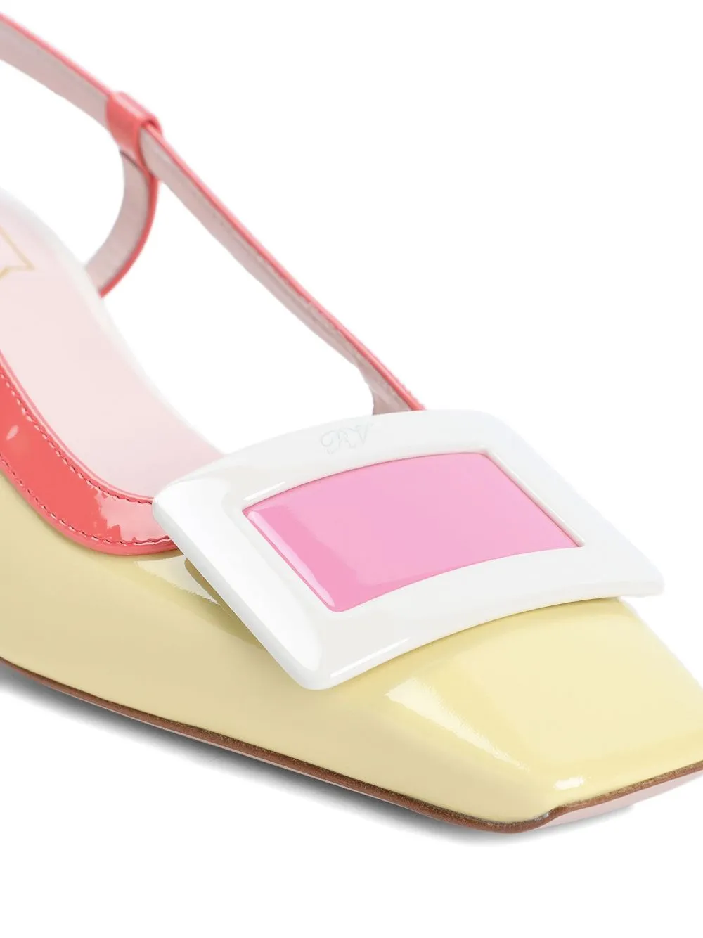 Belle vivier leather slingback pumps