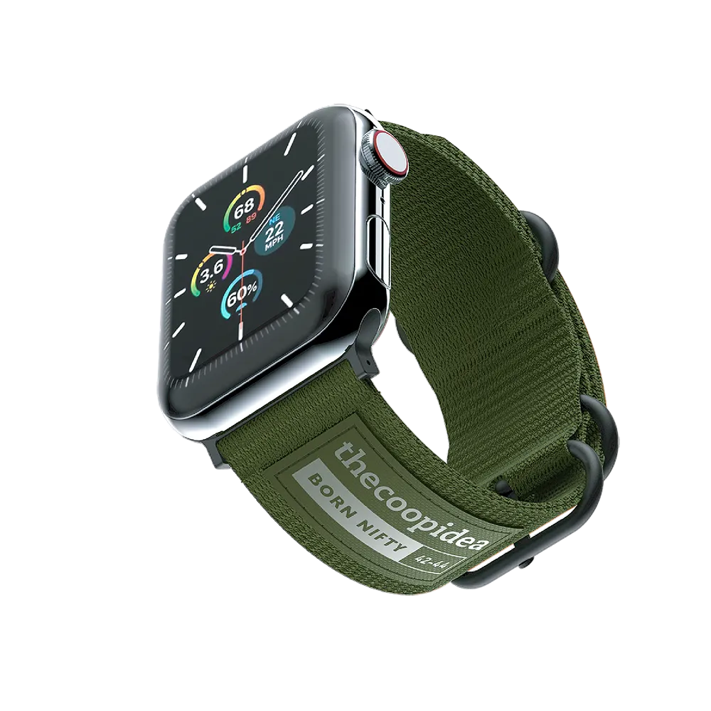 BELT - Durable Nato 42/44/45mm Watch Straps Set for Apple Watch Series 1-8 & SE