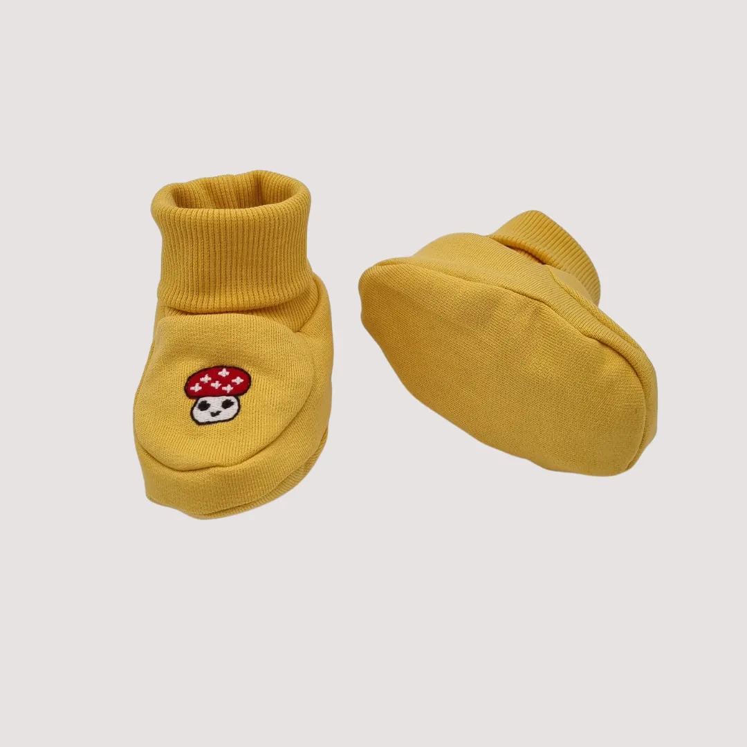 Best Friend Organic Booties Mushroom