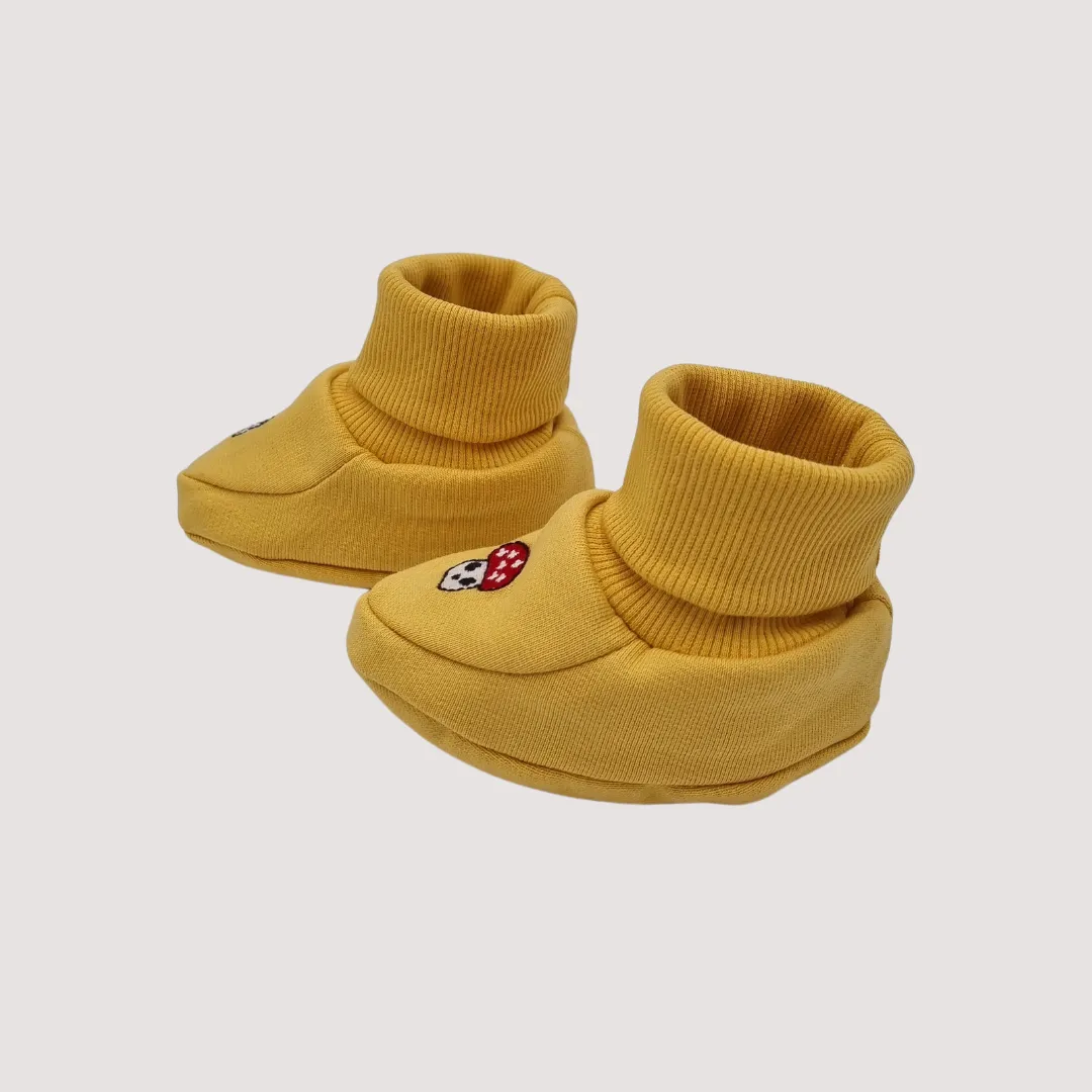 Best Friend Organic Booties Mushroom
