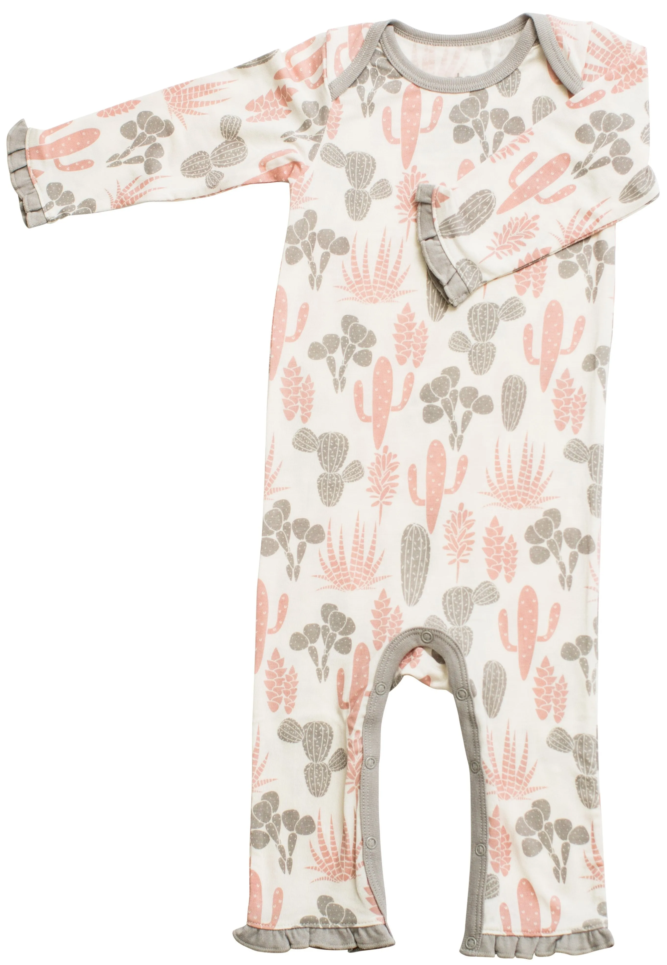 Bestaroo Pink & Grey Cactus Coverall