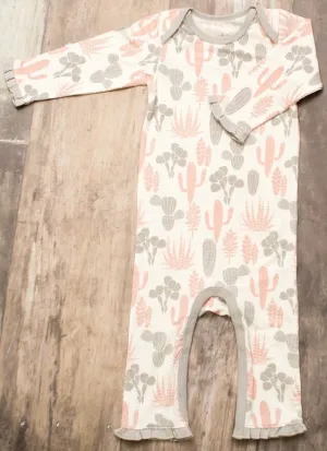 Bestaroo Pink & Grey Cactus Coverall