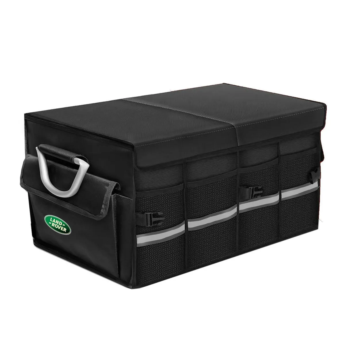 Big Trunk Organizer, Cargo Organizer SUV Trunk Storage Waterproof Collapsible Durable Multi Compartments LR12994