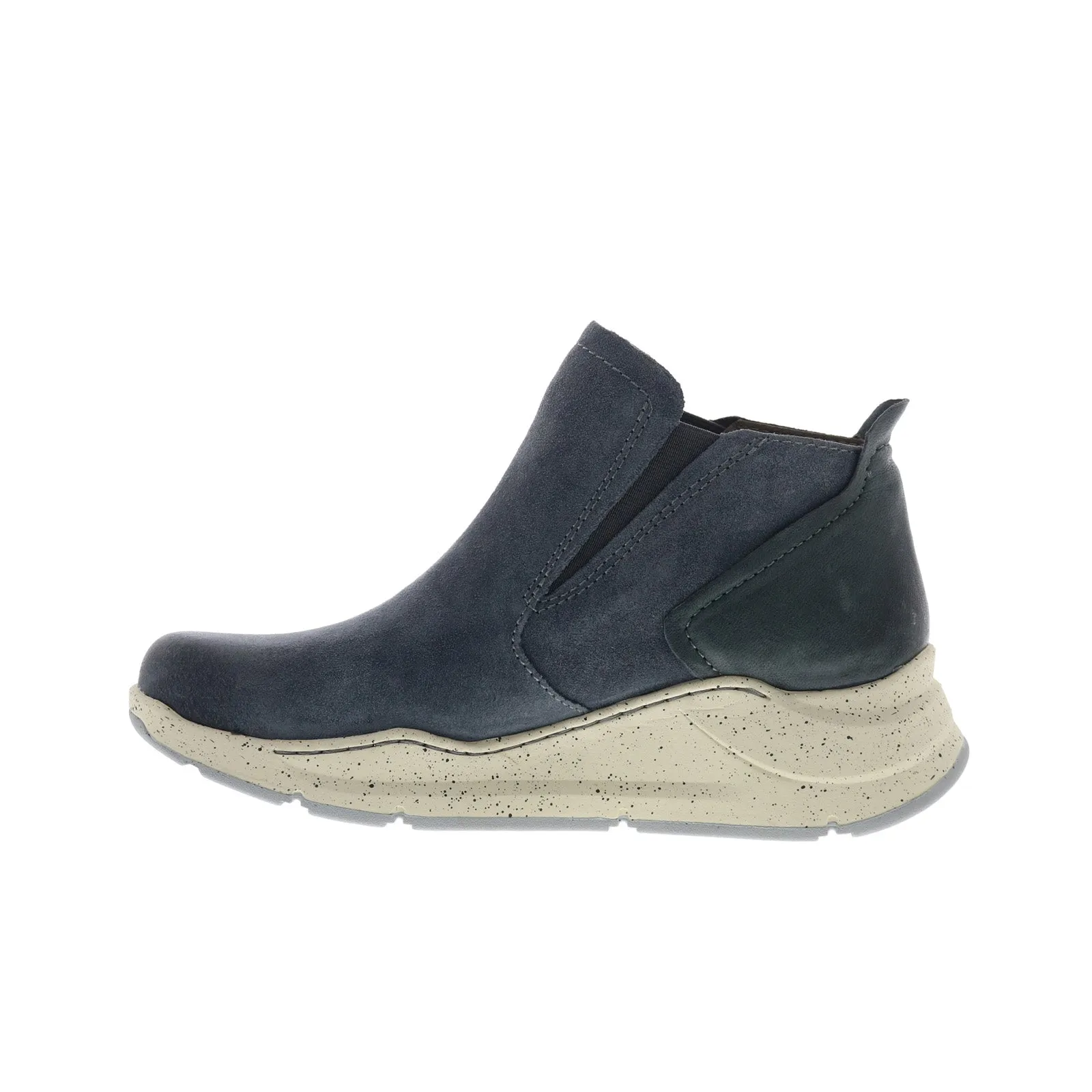 Bionica Oana BI0017327 Womens Blue Suede Slip On Ankle & Booties Boots