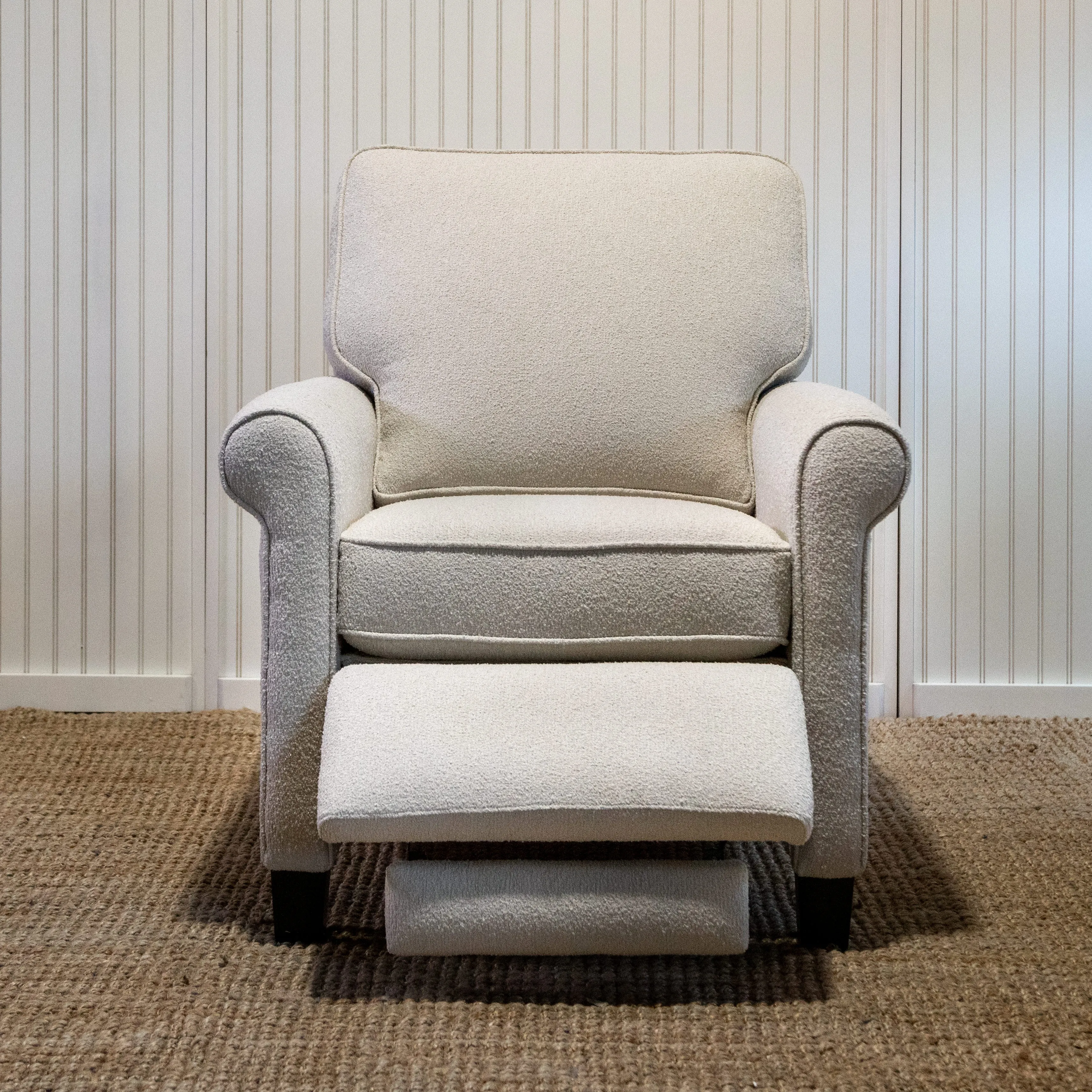 Birch Fabric Recliner - Rolled Arm
