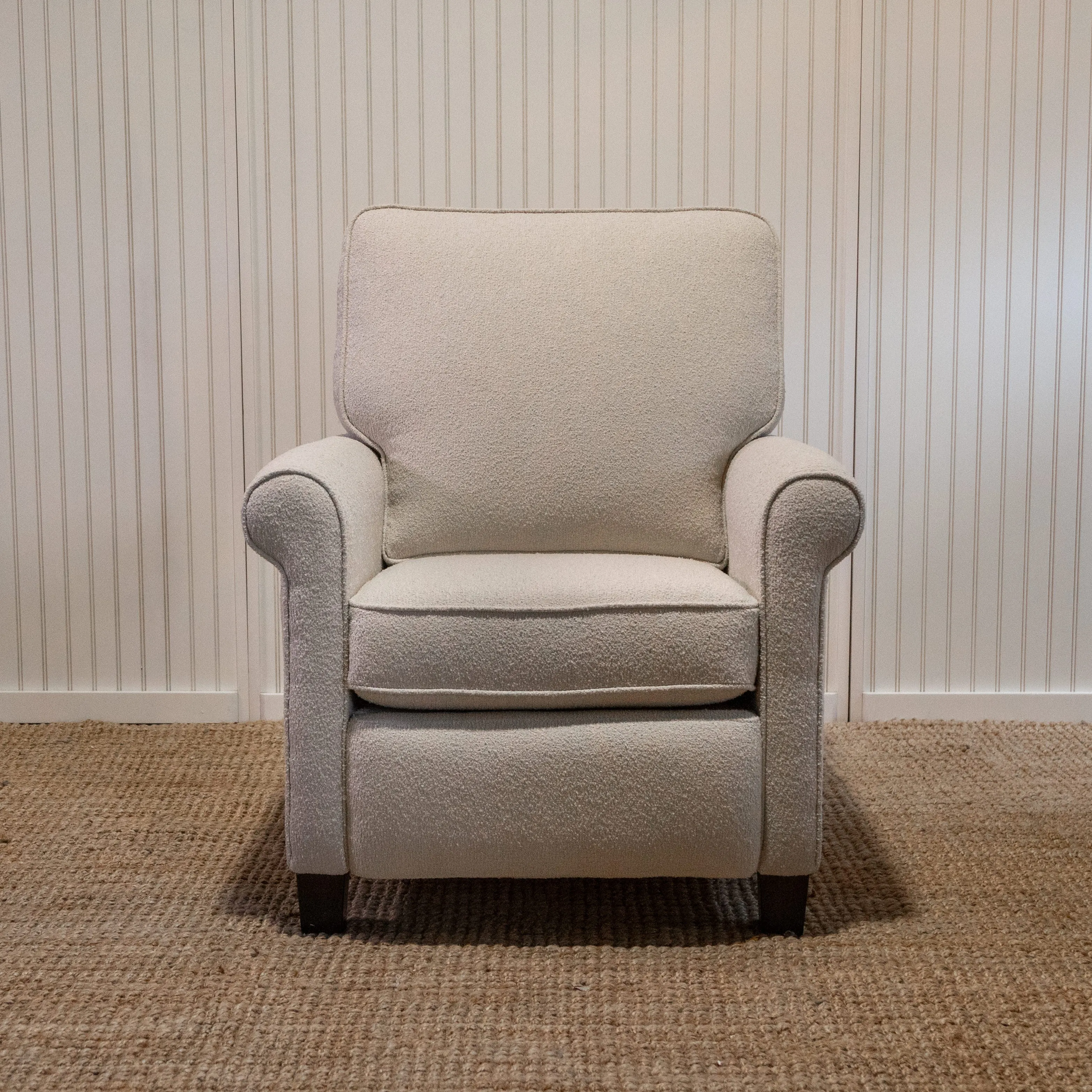 Birch Fabric Recliner - Rolled Arm
