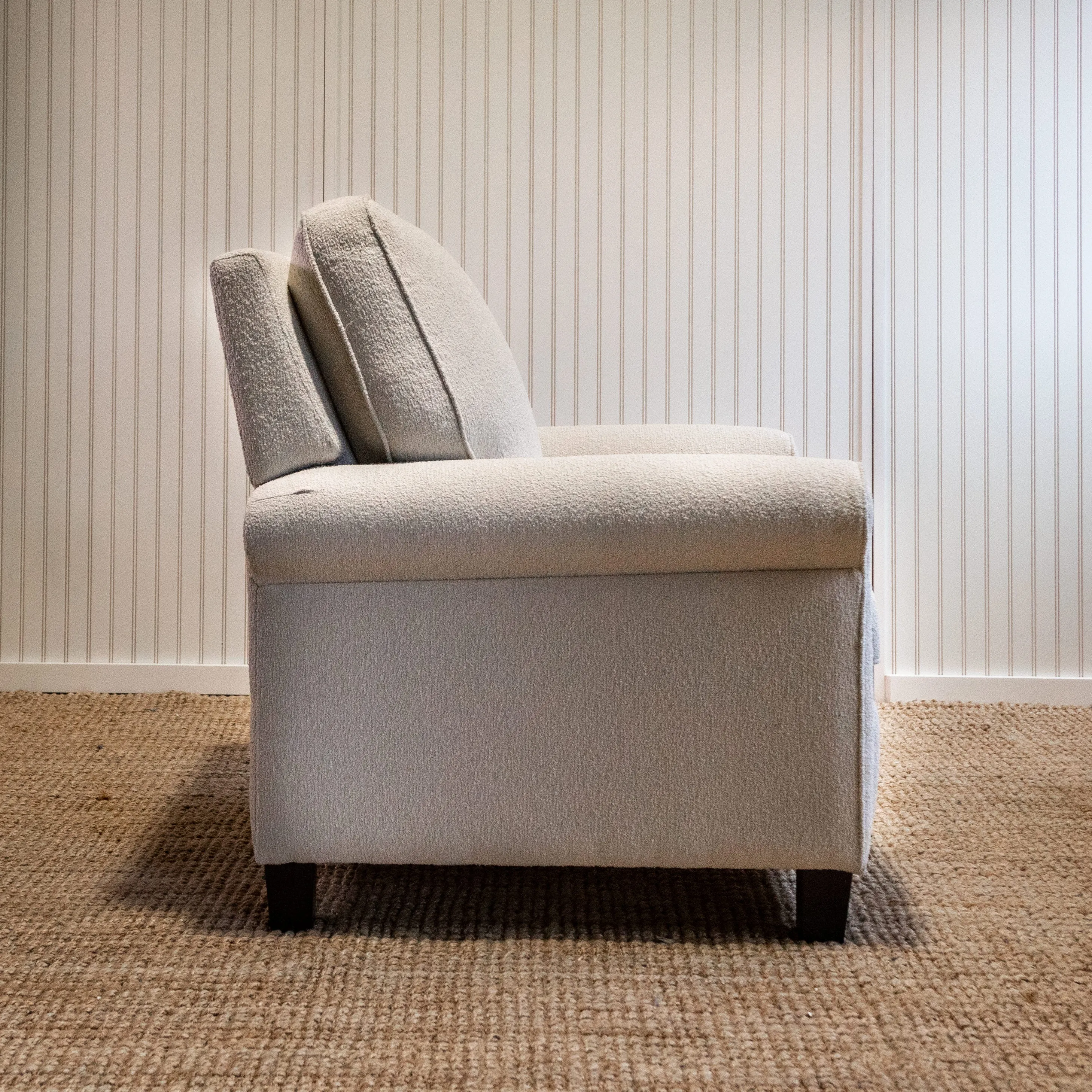 Birch Fabric Recliner - Rolled Arm