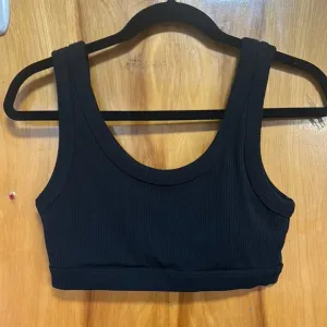Black Ribbed Wellness Bra