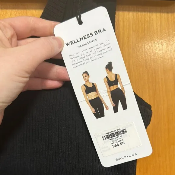 Black Ribbed Wellness Bra