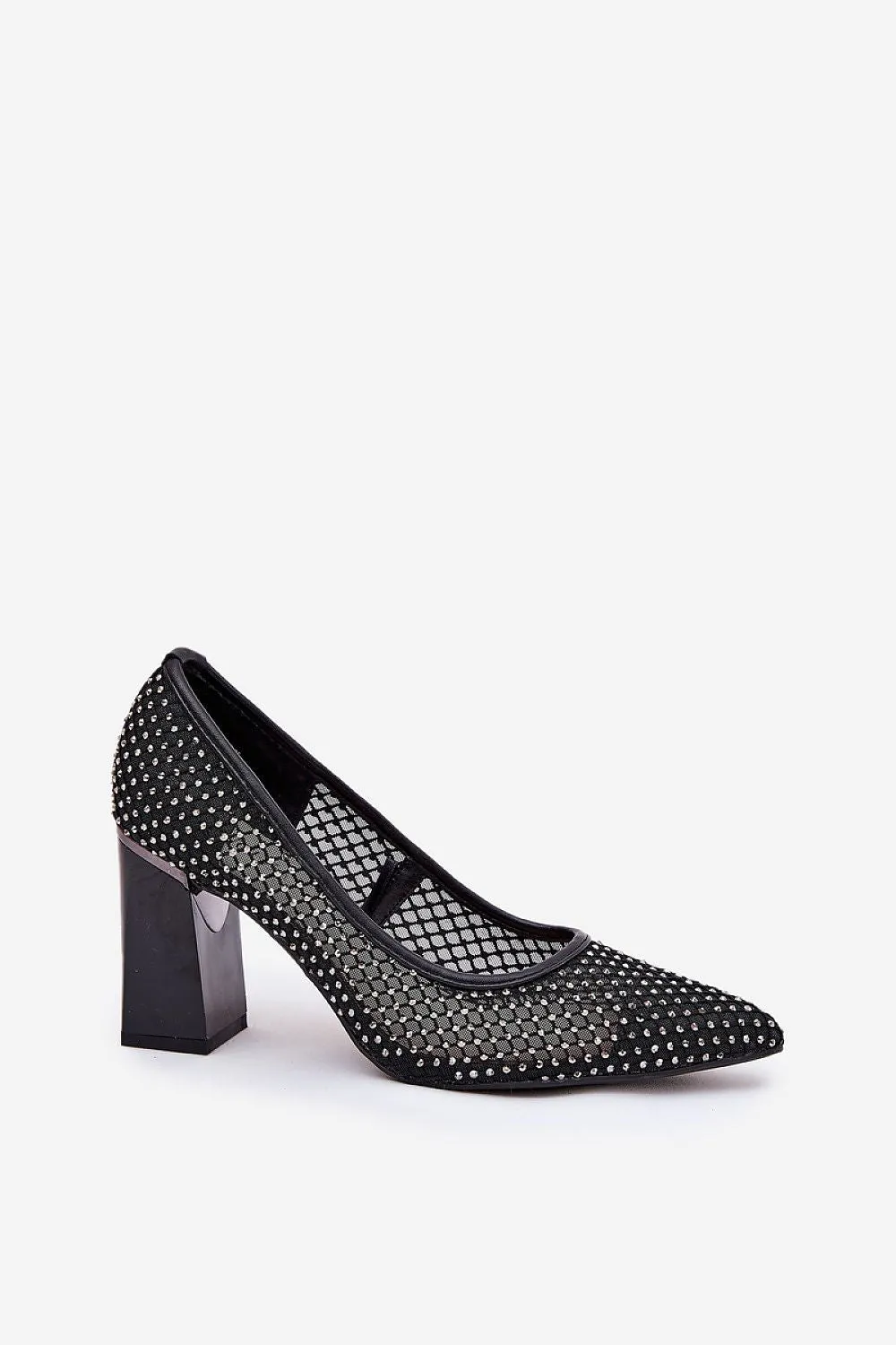 Block heel pumps