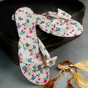 Blossom Bow Flat - Beige