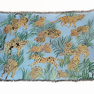Blue Cheetahs Blanket