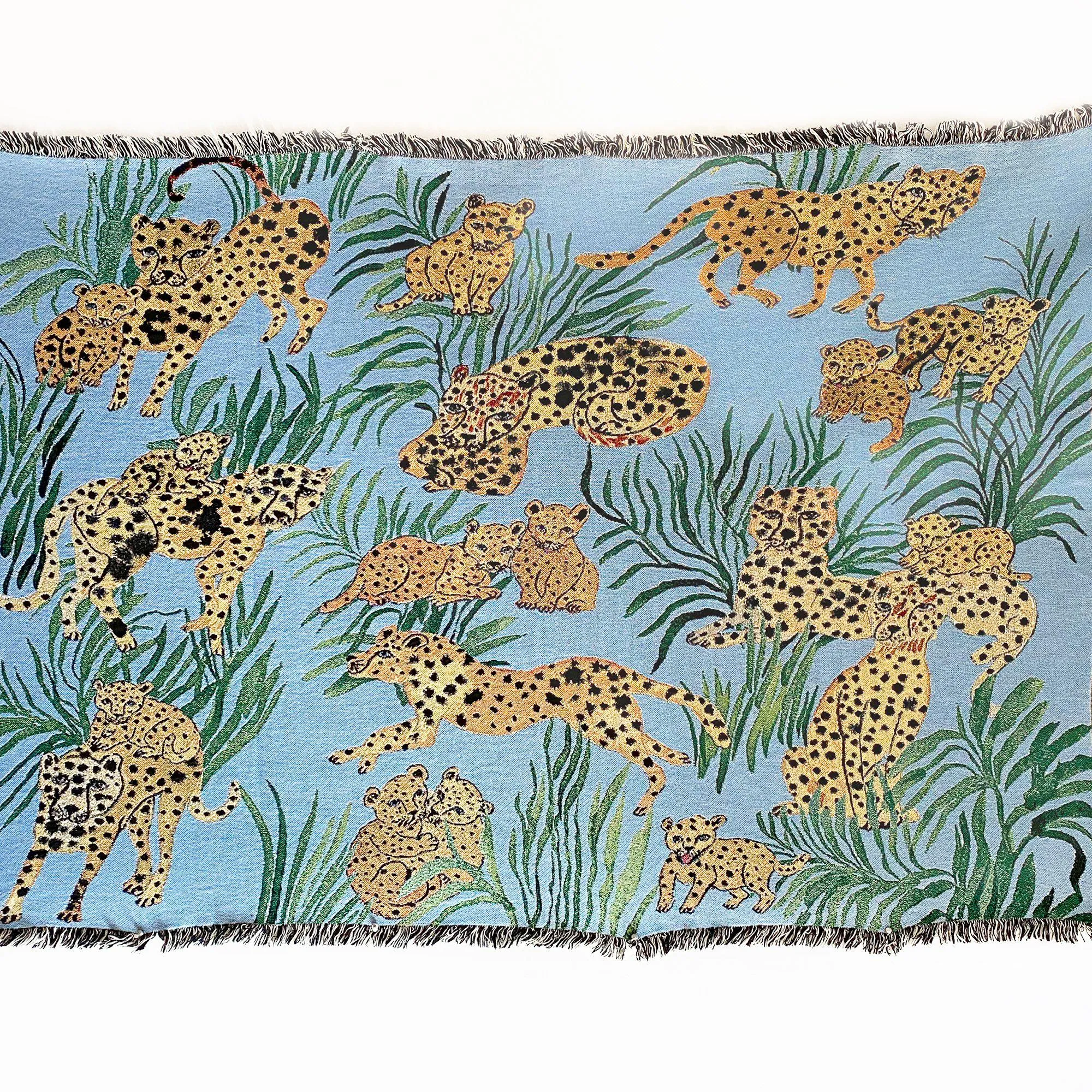 Blue Cheetahs Blanket