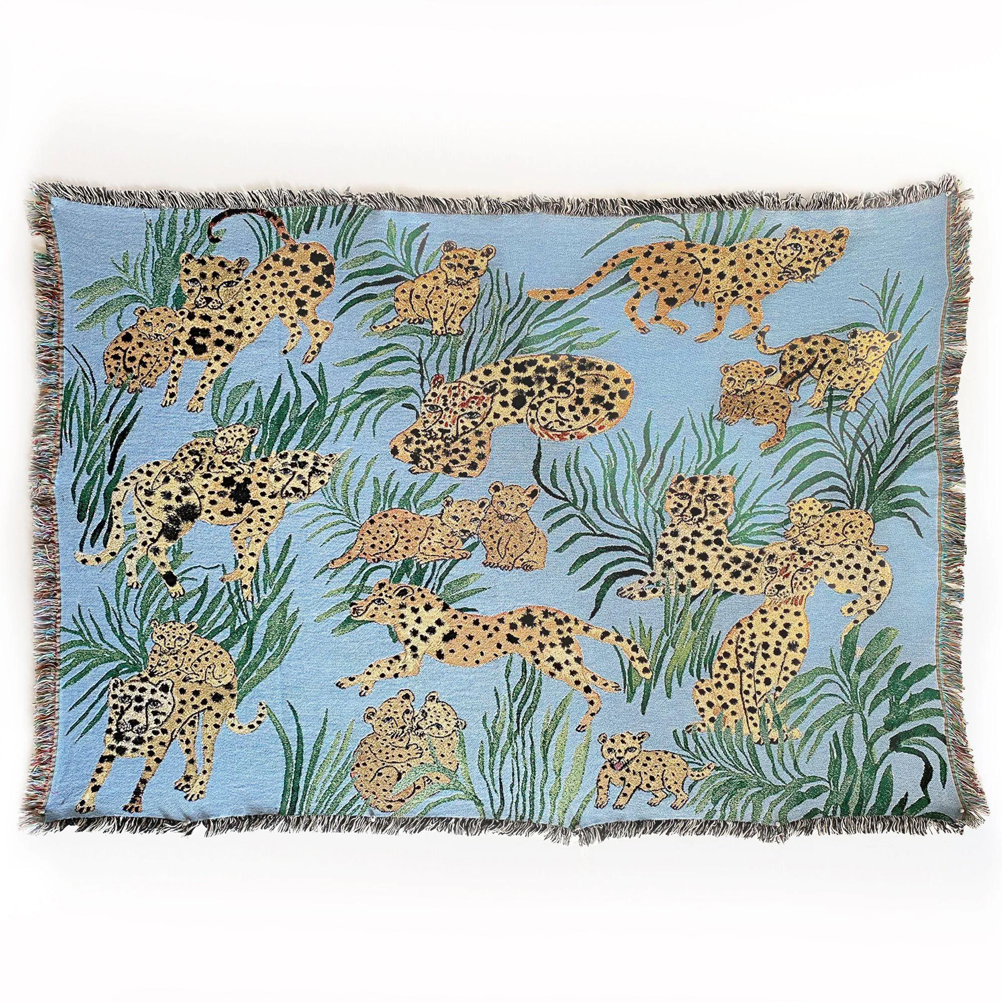 Blue Cheetahs Blanket
