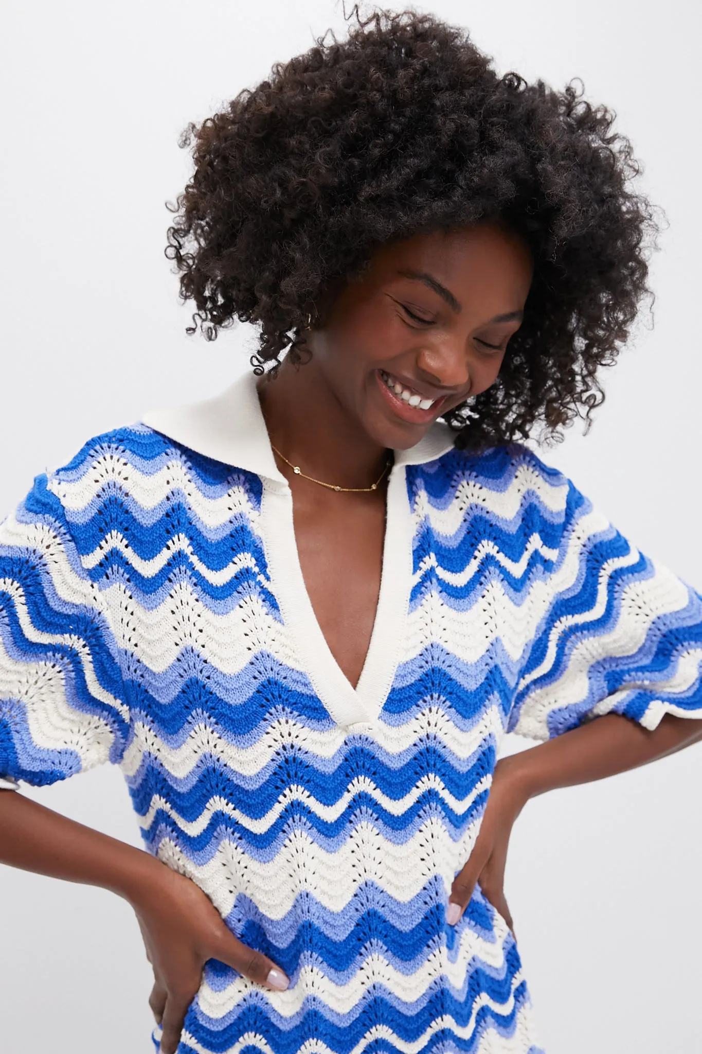 Blue Wave Leighton Mini Dress