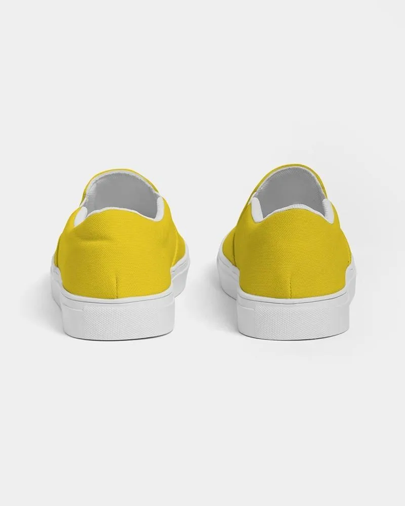 Bright Yellow Slip-On Canvas Sneakers | Men's | Bright Pure Yellow | C0M12Y100K0