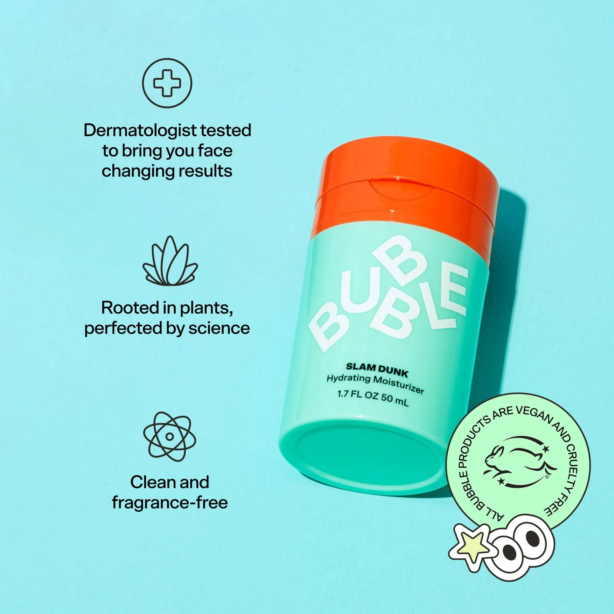 Bubble Skincare Slam Dunk Hydrating Face Moisturizer, For Normal to Dry Skin