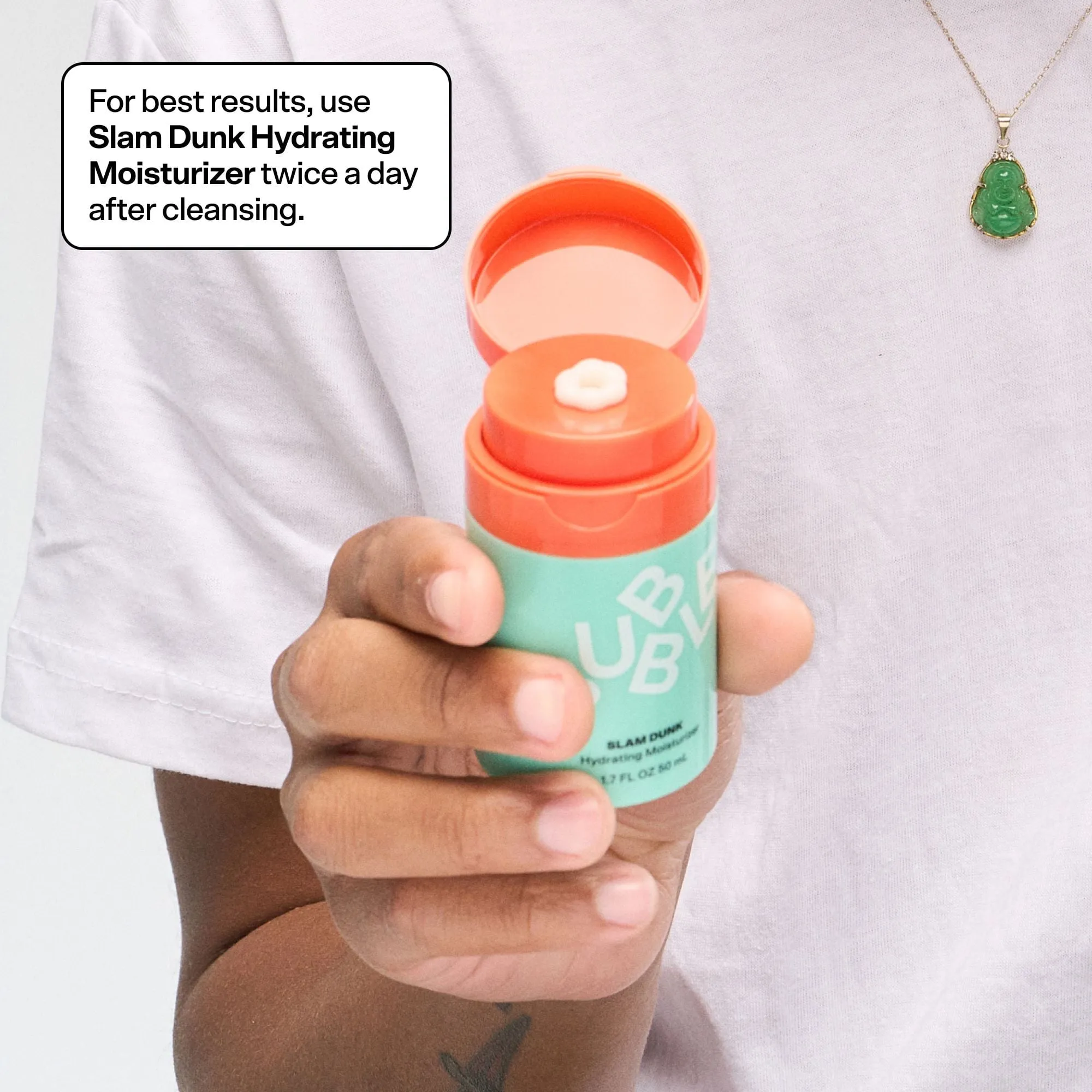 Bubble Skincare Slam Dunk Hydrating Face Moisturizer, For Normal to Dry Skin