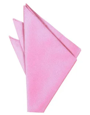 Bubblegum Solid Twill Pocket Square